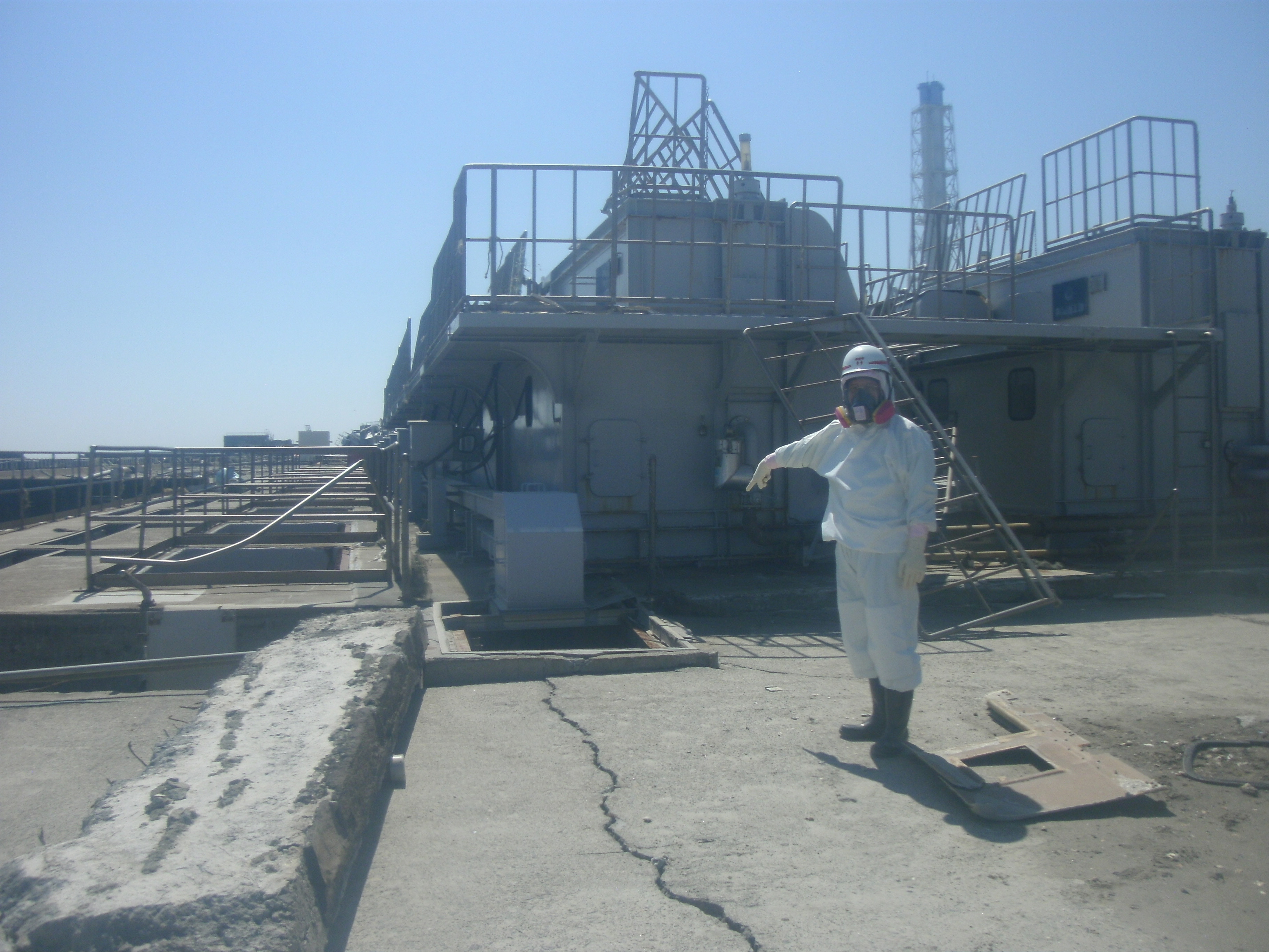 Near of the Sea Water intake of Unit2 in Fukushima Daiichi Nuclear Power Station