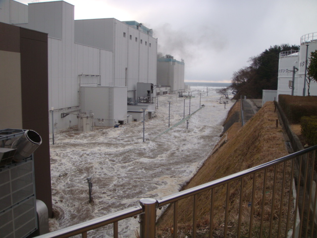 福島第二原子力発電所における津波の状況