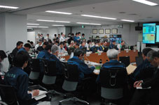 Movie and pictures of Emergency Response Headquarters for the Accident in Fukushima Nuclear Power Stations