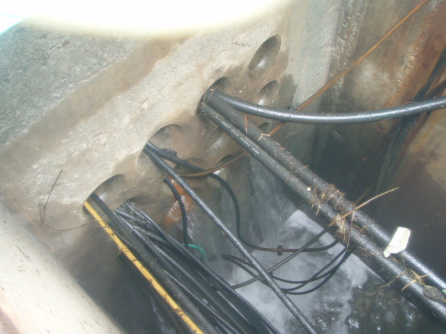 The situation of inflow to the pit near intake canal of Fukushima Daiichi Nuclear Power Station Unit 3.