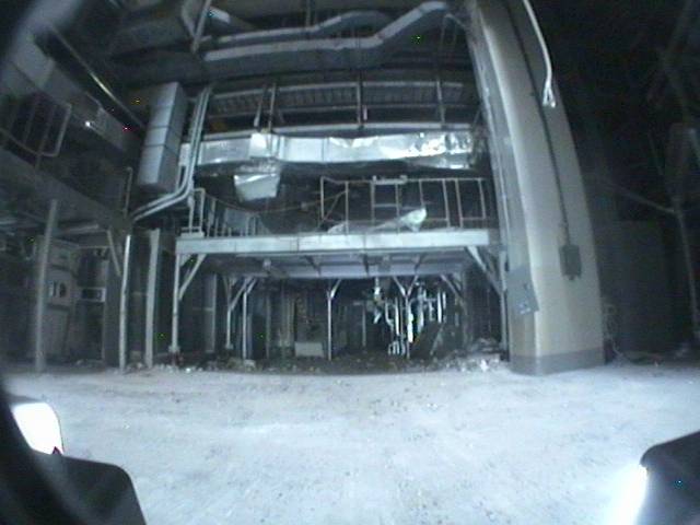 From the large equipment service entrance to the south side airlock