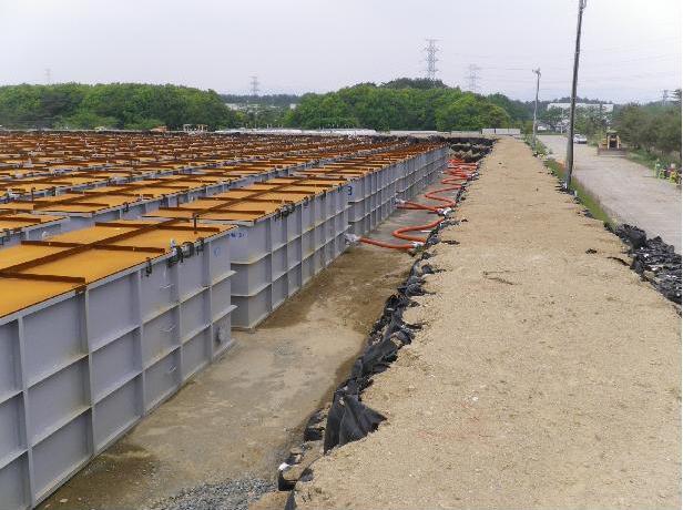 Temporary storage tanks (for treated water at Intermediate-and-low-level Radioactive Water Treatment Facility) (2) 