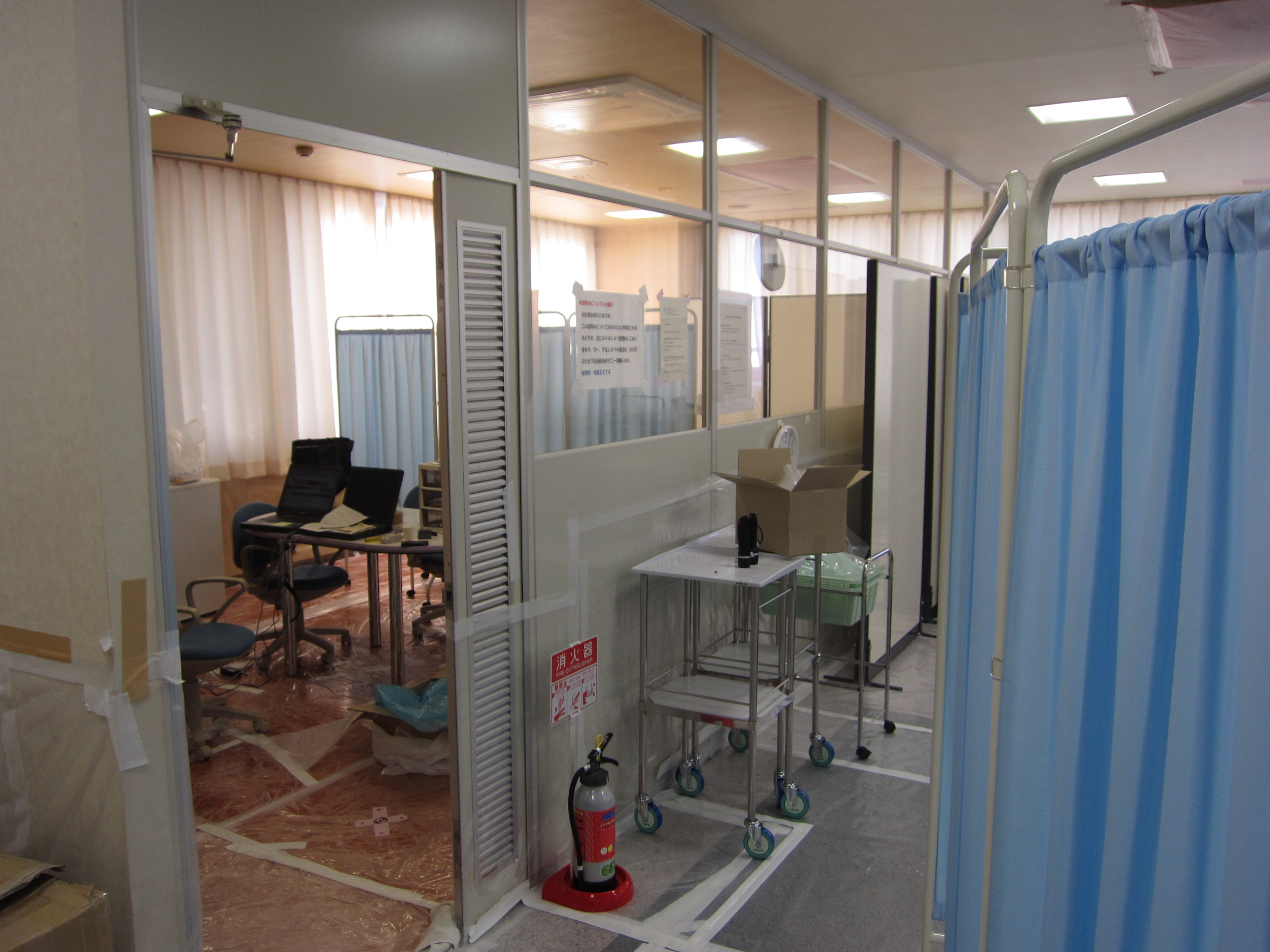 福島第一原子力発電所５/６号サービス建屋１階救急医療室　事務スペース 
