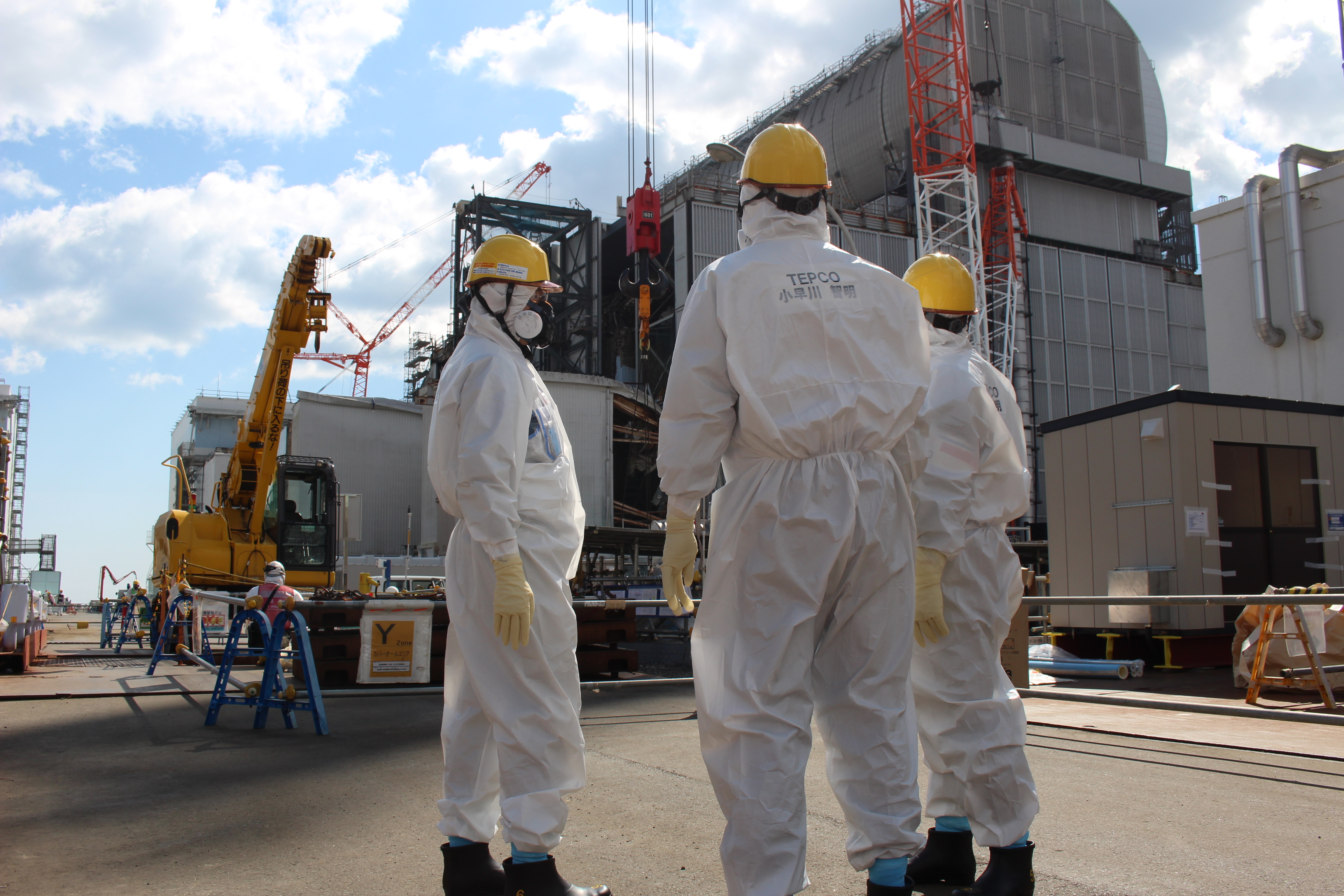 福島第一原子力発電所　小早川社長による現場確認と所員への訓示について