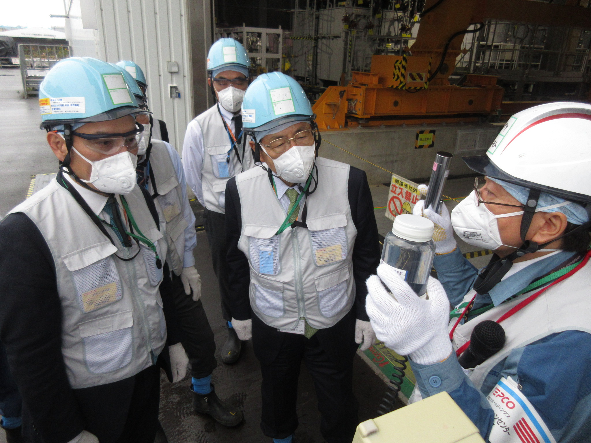 State Minister of Economy, Trade and Industry, Masahiro Ishii’s visit to the Fukushima Daiichi Nuclear Power Station (October 16, 2021)