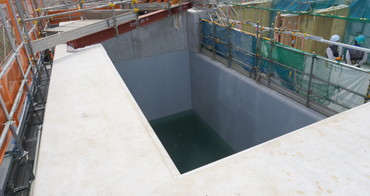 Down-stream storage after completion of water filling ①