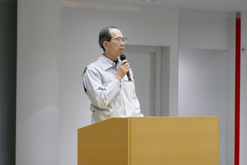 Providing encouragement at the Fukushima Daiichi Nuclear Power Station