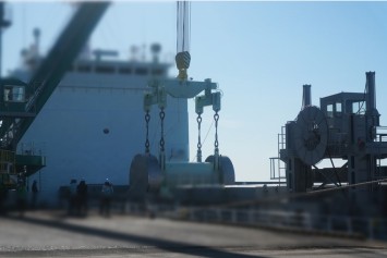 キャスク船積み③