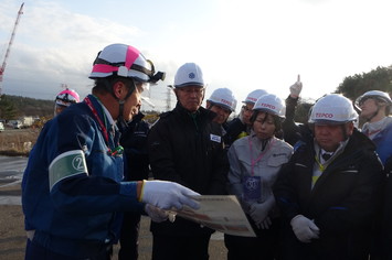 放水訓練ご視察の様子③